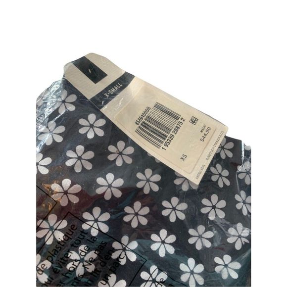 Levi’s Daisy Print High Rise Logo Black White Yoga Athletic Sporty Leggings XS - Picture 8 of 8